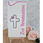 Stickdatei - ITH Schokohülle "Zur Kommunion"